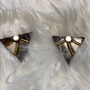 “Set in stone” earrings